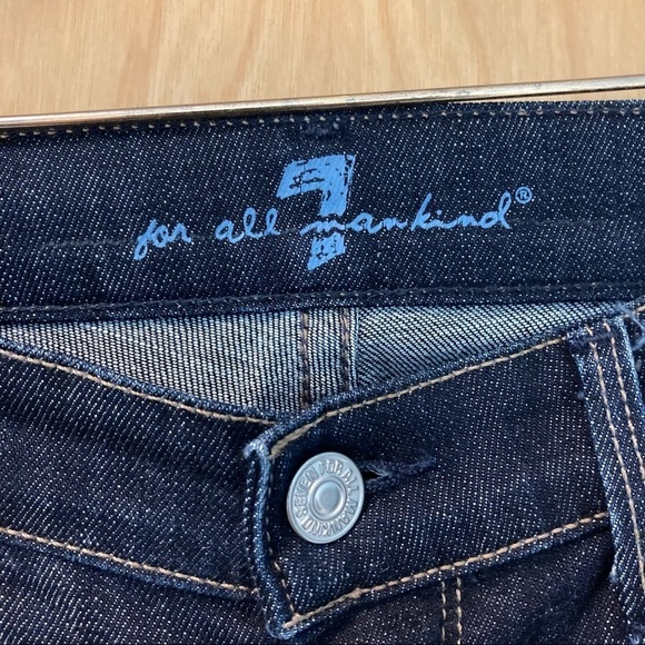 7 FOR ALL MANKIND  Sz 27 GINGER Dark Wash Jeans - Picture 3 of 7